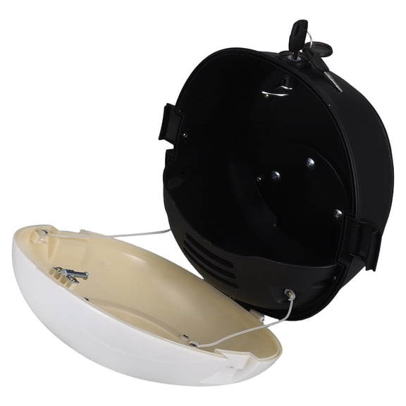 Luxshiny Multi Color Motorcycle Storage Trunk with Backrest Soft Pad and Lock Security