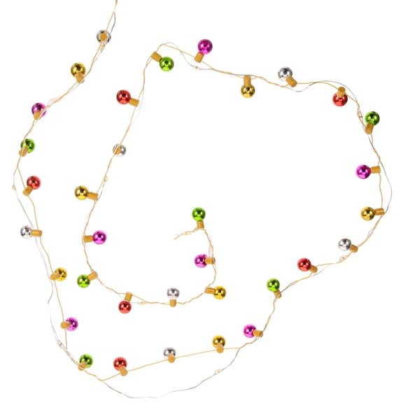 Luxshiny Multi Color Outdoor Patio String Lights Battery Operated for Holiday and Festival Decor