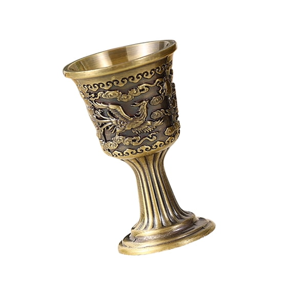Luxshiny Multi Function Golden Wine Cup Made of Zinc Alloy for Home Restaurant and Hotel Use