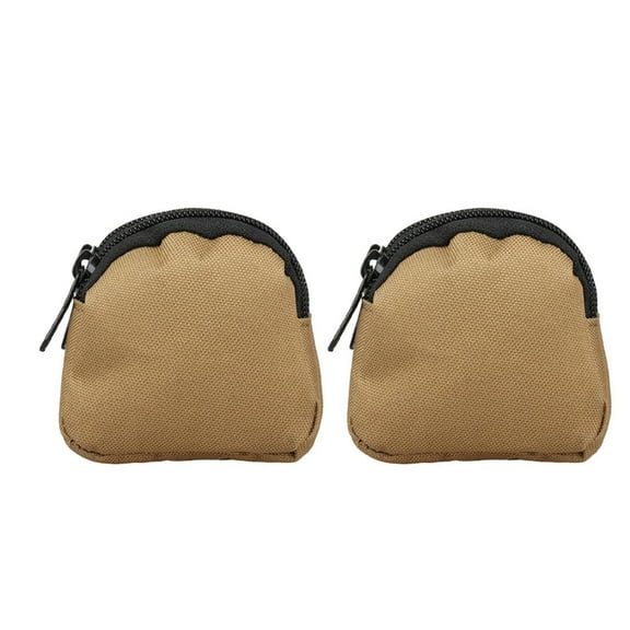 Luxshiny Multifunctional Khaki Small Belt Bag with Dual Pockets for Cash Cards Earphone Storage