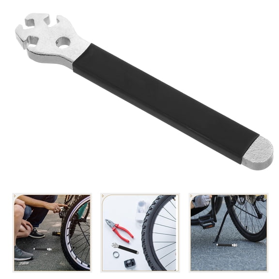 Luxshiny Outdoor Cycling Black Spoke Adjustment Tool for Mountain Bike Wheel Truing
