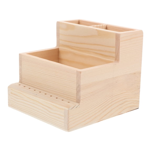 Luxshiny Nail Tools Organizer Wooden Tool Protection For Professionals 1Pack