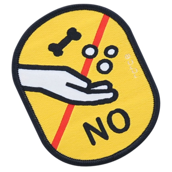 Luxshiny No Feeding Dog Harness Tape Removable Social Sign Sticker Durable and Dirt Resistant