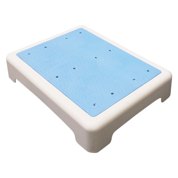 Luxshiny Non Slip Short Step Stool for Bath Multi Color Safe PP TPR Material Ideal for Kids and Elderly 18x12x6 Inches