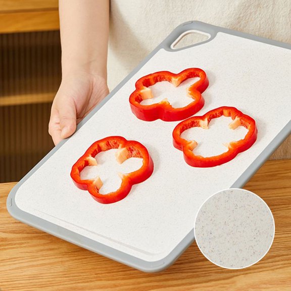 Luxshiny Non-slip Cutting Board Wheat Straw Kitchen Tool Home Use 1Pcs
