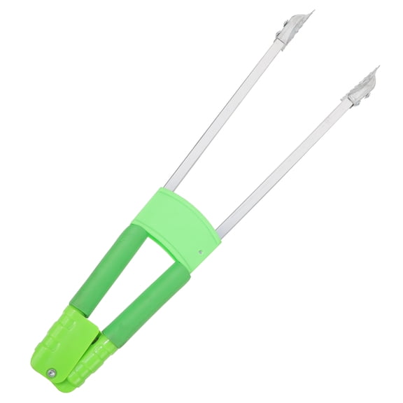 Luxshiny Outdoor Litter Picker Grabber Tool in Light Green with Heavy Duty Durable Garbage Clamp Design