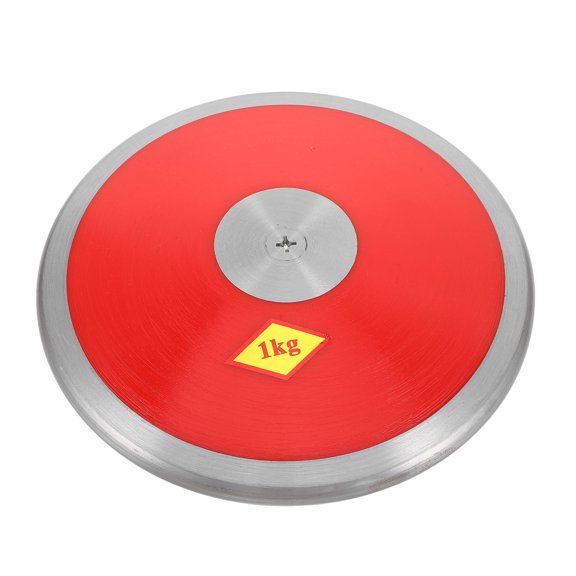 Luxshiny Outdoor Training Discus 1Kg with Professional Design and Durable Nylon Construction in Red