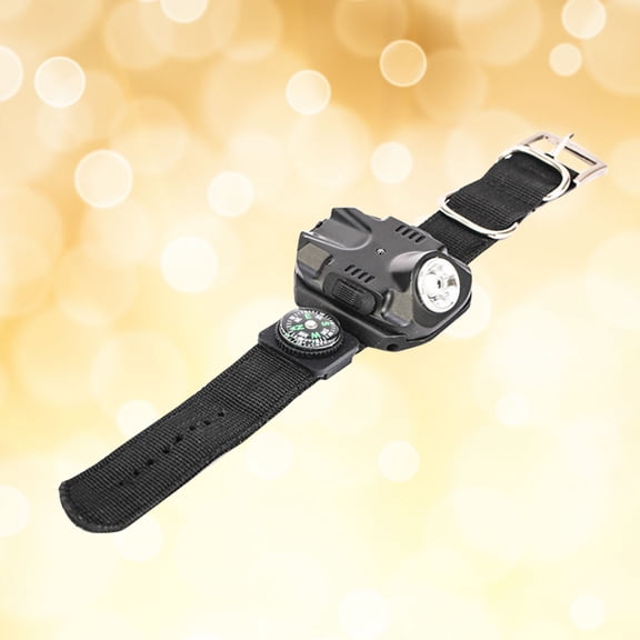 Luxshiny Outdoor Watch Light LED Wrist Torch with Compass Portable for Hiking and Night Use