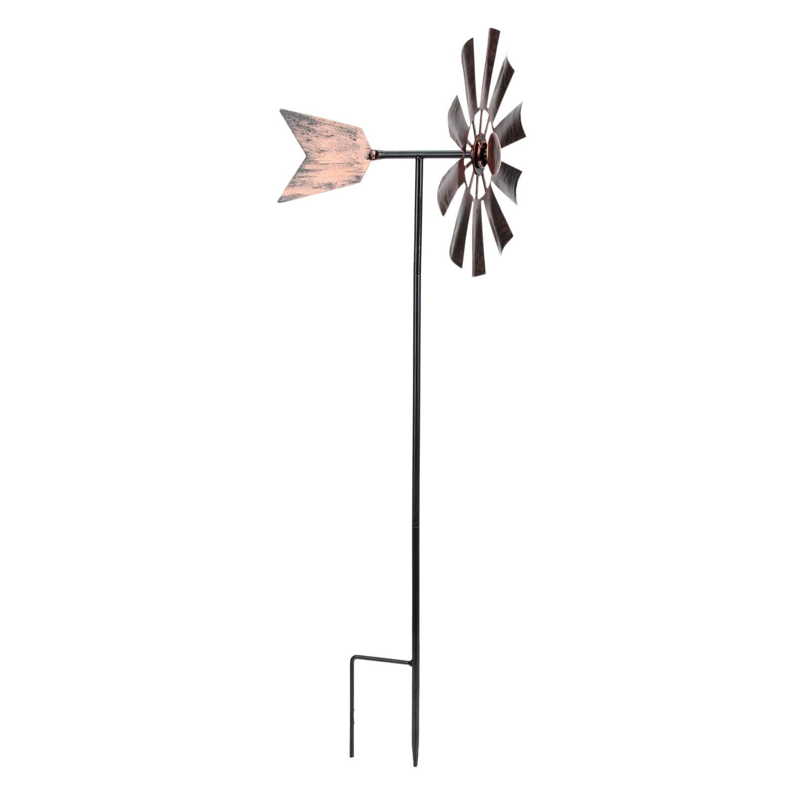 Luxshiny Outdoor Yard Windmill Wind Spinner, Metal Wind Spinners Yard