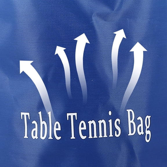 Luxshiny Oxford Cloth Table Tennis Carrying Bag in Blue with Large Capacity and String Handle