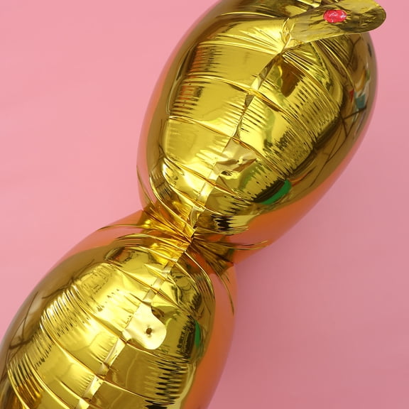 Luxshiny Party Decoration Golden Alluminum Foil Balloons with Convenient Inflation and Deflation