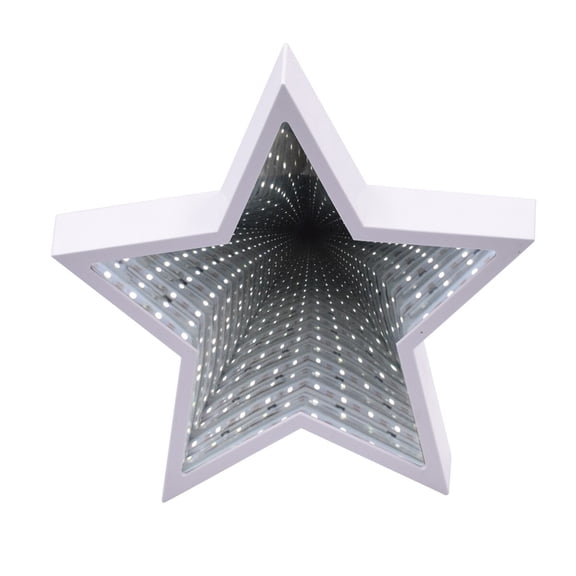 Luxshiny White 3D Tunnel Lamp LED Night Light for Home Wall Decor and Romantic Atmosphere