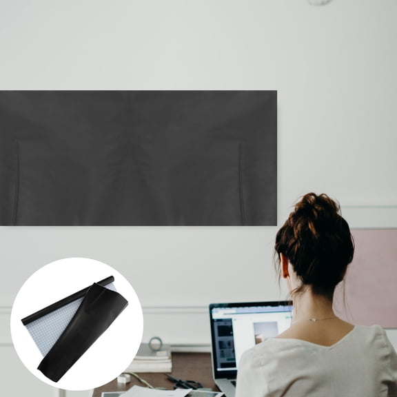 Luxshiny Peel and Stick Chalkboard Paper Black PVC Adhesive Writable Wall Film for Home Decoration