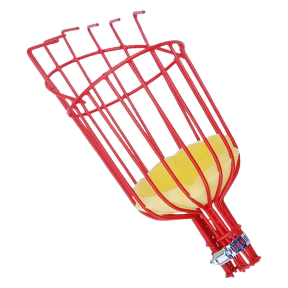 Luxshiny Red Fruit Picker 1-Pack with Basket 33x13.2x13.2 Inches for Easy Harvesting