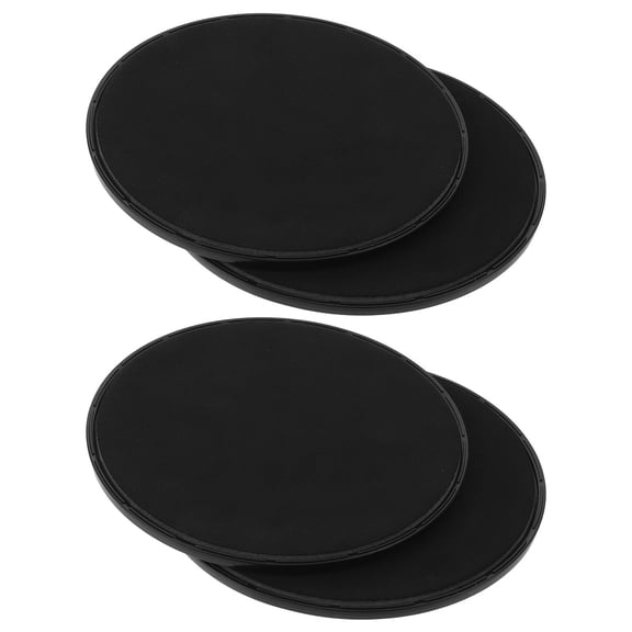 Luxshiny Black PP Pilates Sliding Discs for Outdoors Dual Slide Stable Resistance