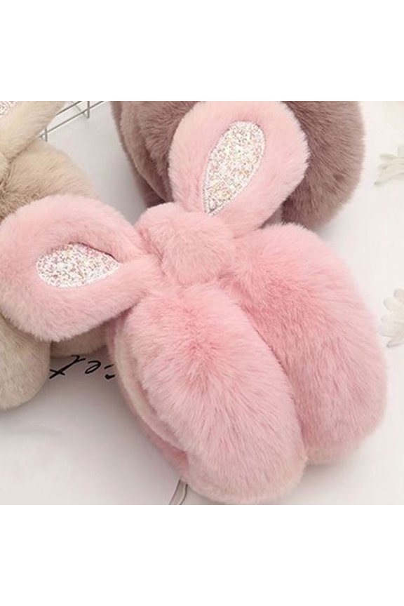Pink Lovely Ear Cover with Creative Shape and Soft Material for Comfortable Winter Use