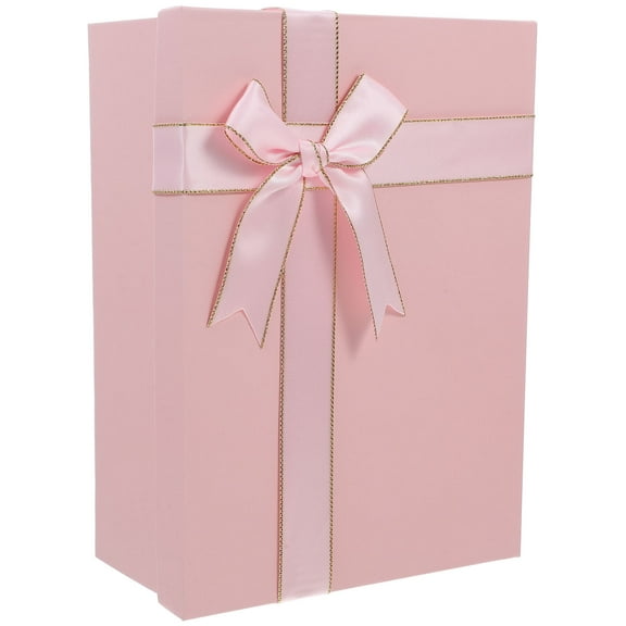 Luxshiny Pink Wrap Box Present Box Paper Festive Touch For Women 1Pack