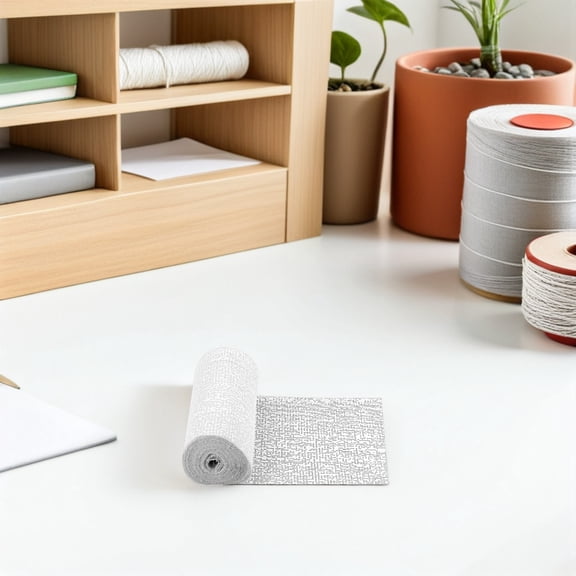 Luxshiny Plaster Cloth for DIY Mountain Models and Crafts White Cloth and Plaster Quick Drying 12"x72"