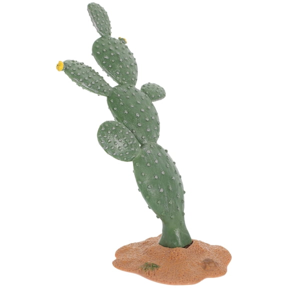 Luxshiny Artificial Cactus Statue Green Plastic Tiny Plant Decoration for Car Interior
