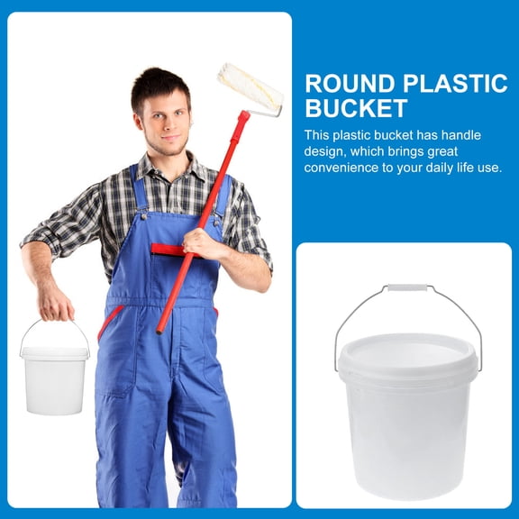 Luxshiny Plastic Bucket for General Users 10L Capacity 1Pack