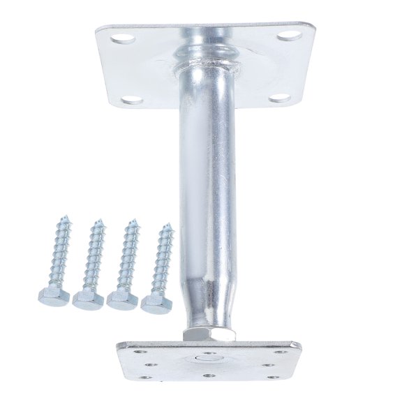 Luxshiny Plated Silver Adjustable Floor Jack Lift Support Pole with Stable Design and Heavy Duty Load Capacity