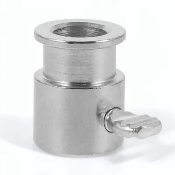 Luxshiny Bbq Rotisserie Spit Rod Stopper Plated Silver Iron Bolt Enhances Rod Stability and Balance