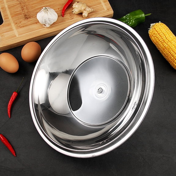 Luxshiny Plated Silver Stainless Steel Cooking Pan Lid with Steam Vent and Heat Resistant Handle