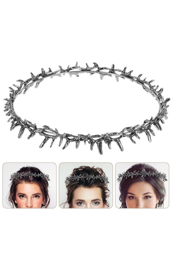 Thorn Crown Headband Lightweight Party Headpiece Unique Medieval Wedding Bridal Accessory