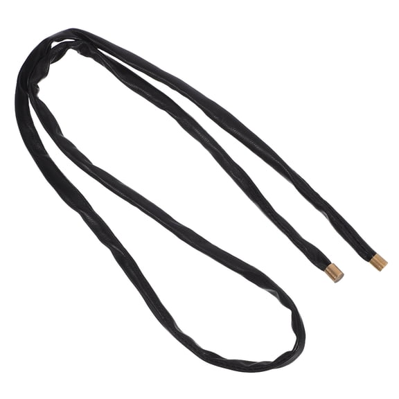 Luxshiny Ponytail Tie Rope Hair Ties Black Pu 1Pack 2.9Inch Variable Shape For Women