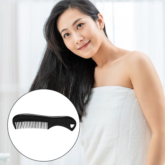 Luxshiny Portable Black Beard Comb for Men's Mini Grooming Tool Design Easy to Carry Pocket Sized