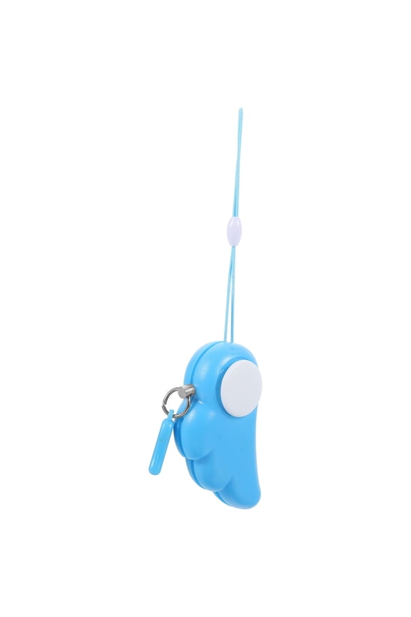 Rechargeable Personal Safety Alarm Keychain Blue ABS 1Set