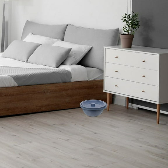 Luxshiny Portable Chamber Pot For Nighttime Use With Rounded Edges Dark Grey 1Pack