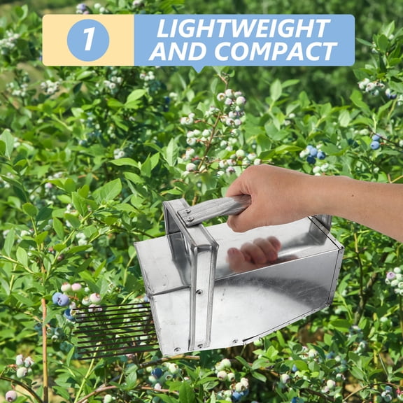 Luxshiny Portable Fruit Picker with Rake Comb - Easy and Efficient Blueberry Harvest Tool for Harvesting Fruits