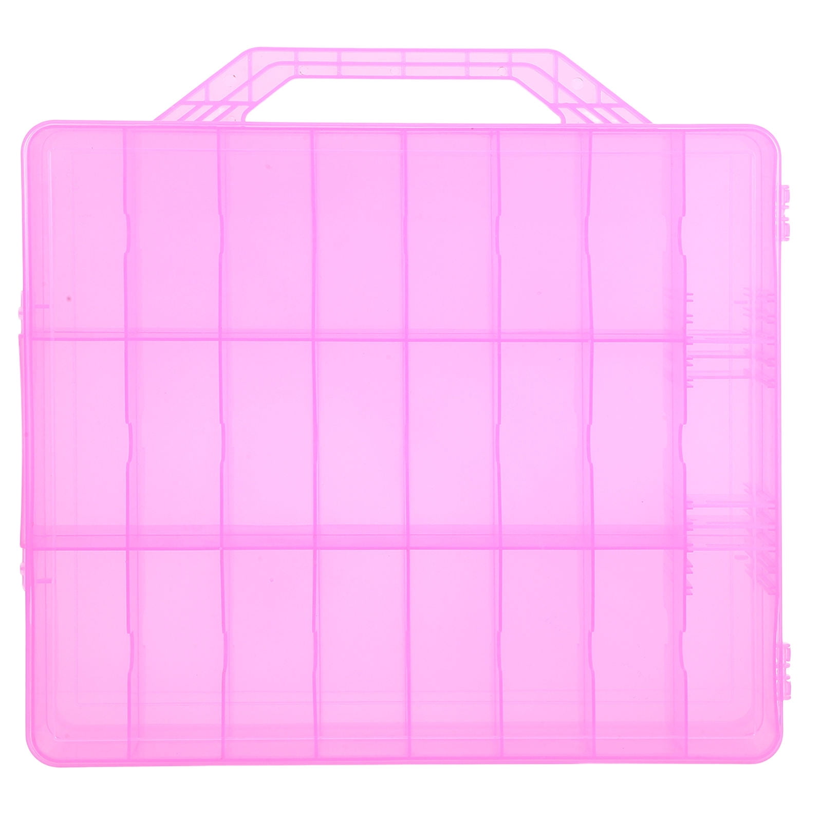 Luxshiny Portable Sewing Organizer Box with Multiple Storage Compartments for Beads, Needles, Jewelry and Craft Supplies