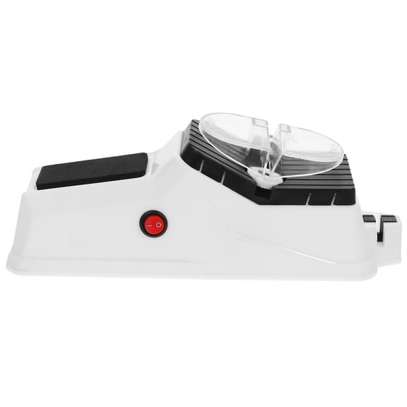 Luxshiny White Electric Sharpener Machine for Kitchen Cutting Tools with Fine Grinding