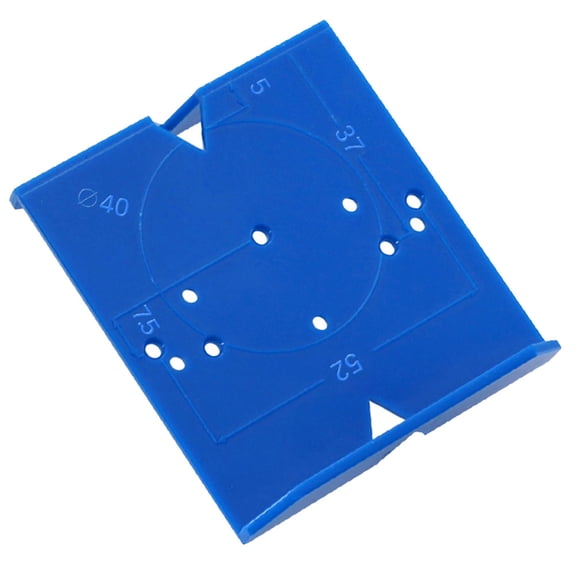 Luxshiny Practical Design Concealed Hinge Jig For Carpenters Blue 1Pack