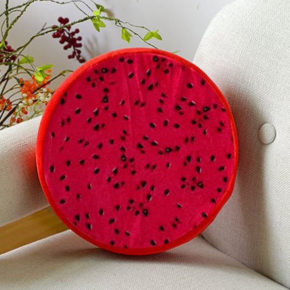 Luxshiny Practical Rosy Seat Cushion Adorable Fruit Design Ideal for Bedroom Use