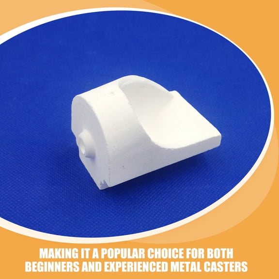 Luxshiny Precise Casting Jewelry Crucible White 1Pcs For Jewelry Making