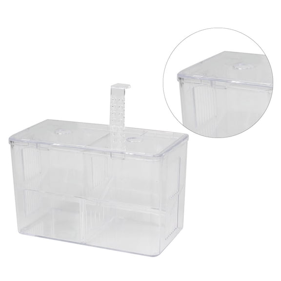 Luxshiny Premium Plastic Fish Tank Isolation Box Safe Practical Breeding Fish Isolation