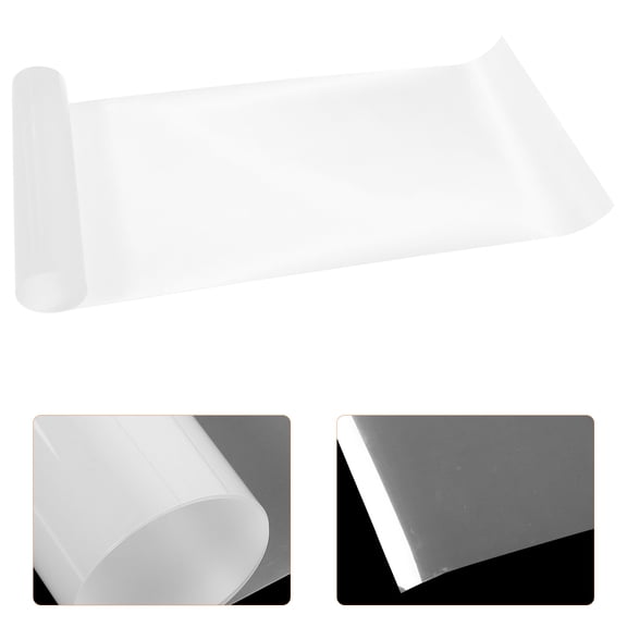 Luxshiny Printable Heat Transfer Vinyl Roll White Transparent for DIY Shirts and Fabric Projects