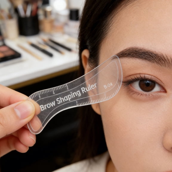 Luxshiny Professional Brow Mapping Ruler for Natural Symmetrical Eyebrow Shaping