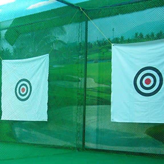 Luxshiny Professional White Golf Chipping Net with Sturdy Canvas Targeting Cloth