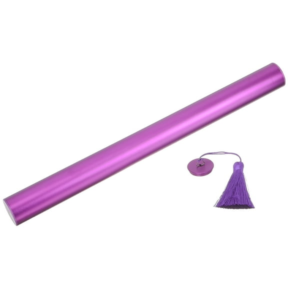 Luxshiny Purple Aluminum Alloy Dulcimer Box for Musicians 1Set 14.4x1.3in