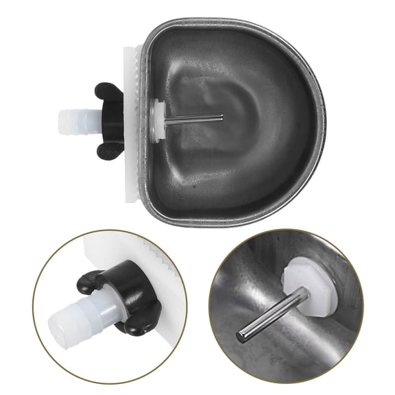 Luxshiny Rabbit Water Dispenser Stainless Steel Automatic Water Bowl for Small Animals