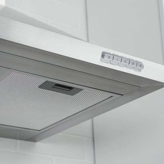Luxshiny Modern Minimalist Range Hood Push Button Panel for Home Kitchen Use, and Stylish Design