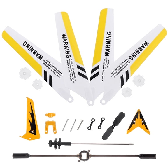 Luxshiny S107G RC Helicopter Spare Parts Set in Yellow, ABS Plastic and Alloy Material Replacement Kit