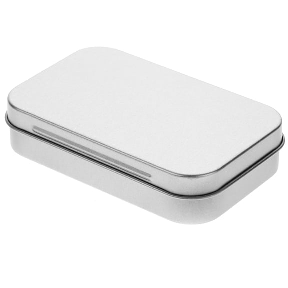 Luxshiny Small Plated Metal Tin Box with Lid, Rust-Resistant Hinged Storage Case for Jewelry and Small Items