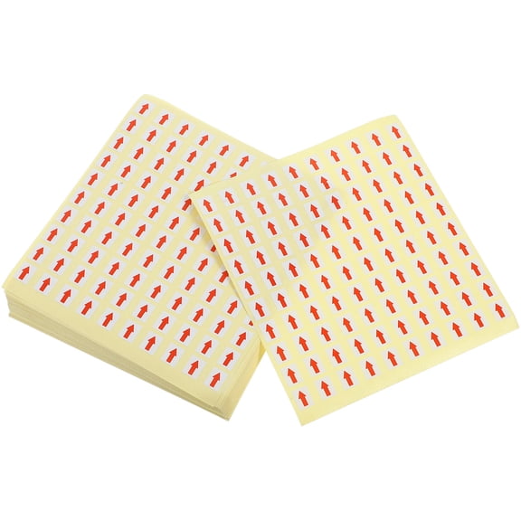 Luxshiny Red Arrow Indicator Stickers Paper Material Arrow Labels for Equipment and Pipeline Marking
