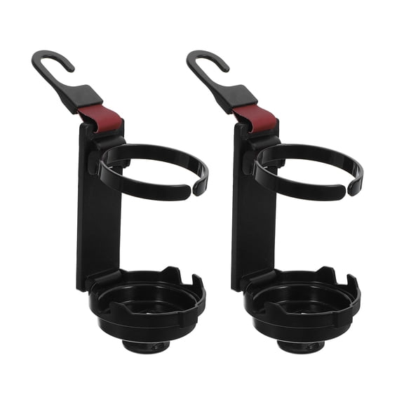 Luxshiny Red Car Cup Holders for Backseat Headrest Effortless Installation Strong ABS Construction 2pcs