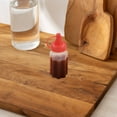 Luxshiny Red PP Small Condiment Containers, Optimal Capacity for on-The ...